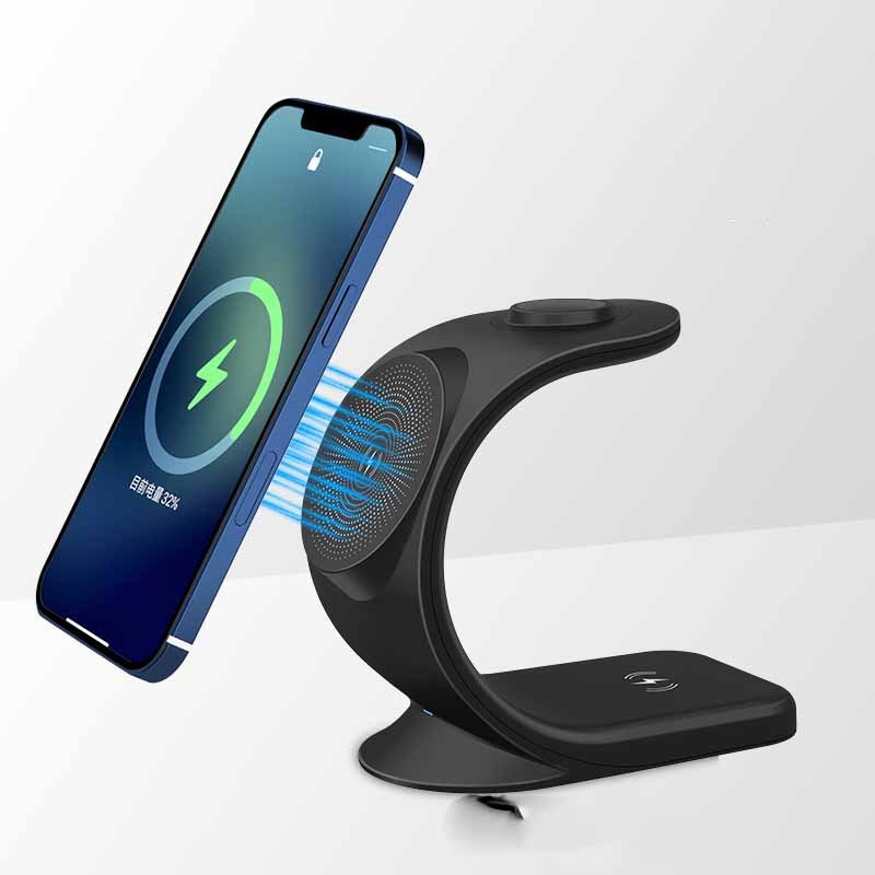 Vertical Three-in-one Magnetic Wireless Charger Vertical Three-in-one Magnetic Wireless Charger